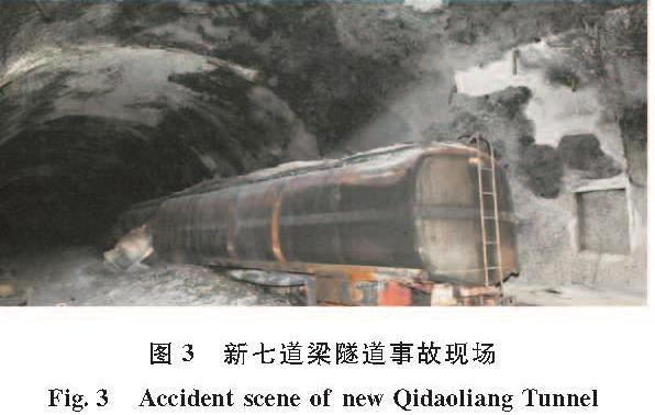 图3 新七道梁隧道事故现场<br/>Fig.3 Accident scene of new Qidaoliang Tunnel