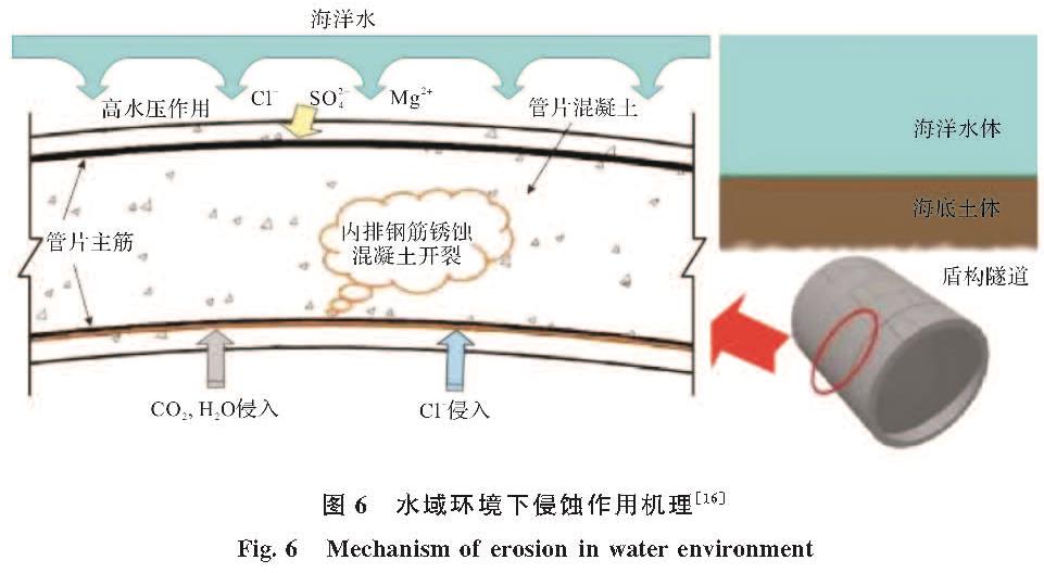 图6 水域环境下侵蚀作用机理[16]<br/>Fig.6 Mechanism of erosion in water environment