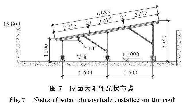 图7 屋面太阳能光伏节点<br/>Fig.7 Nodes of solar photovoltaic Installed on the roof