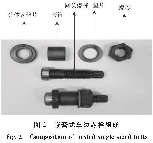 图2 嵌套式单边螺栓组成<br/>Fig.2 Composition of nested single-sided bolts